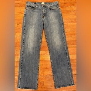 VTG Men's Lucky Brand 31" Bootleg Low Rise Boot Cut Dungarees Blue Jeans Size 34